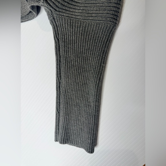 White House Black Market Gray Cowl Neck Sweater - Picture 9 of 16